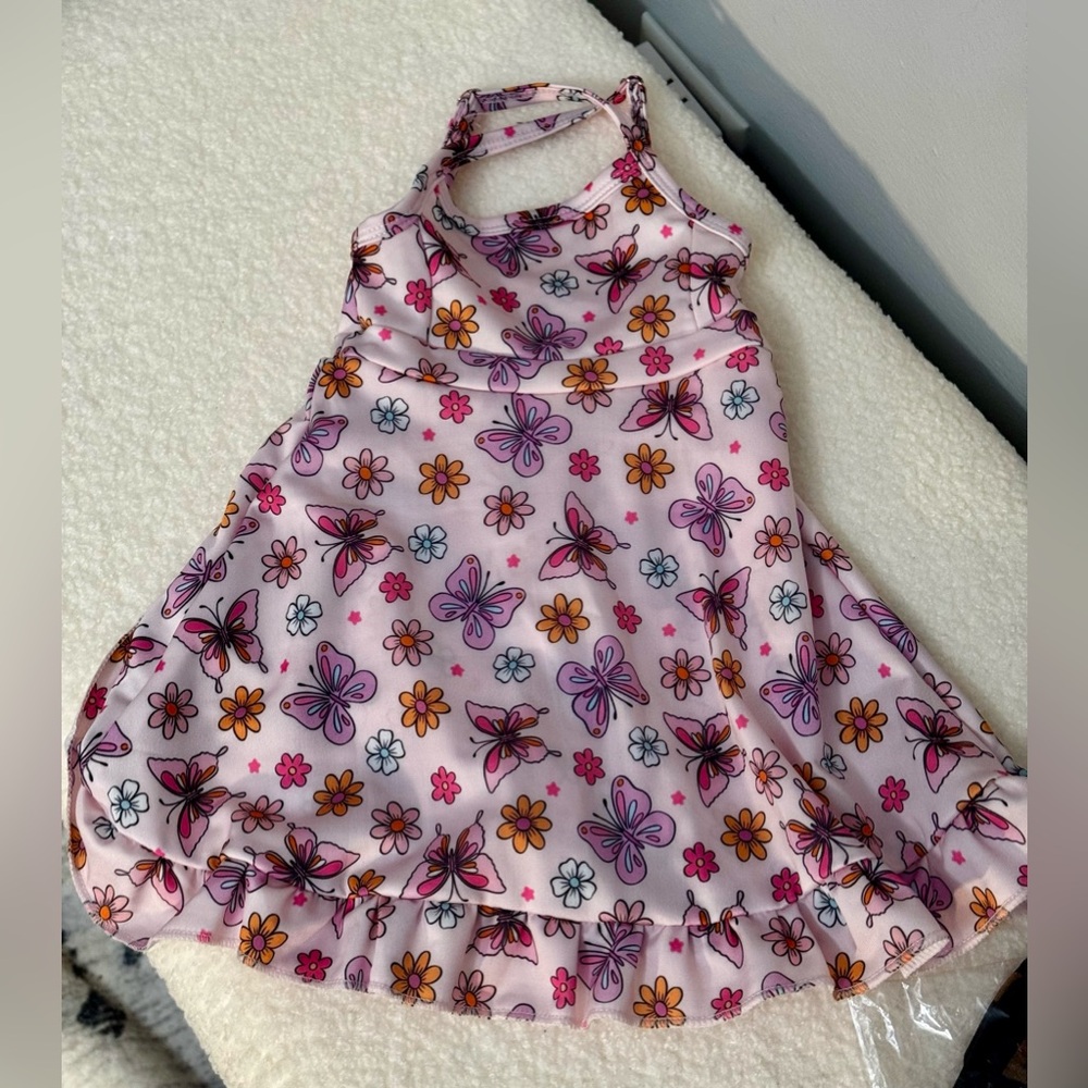 Floral Butterfly kids Dress